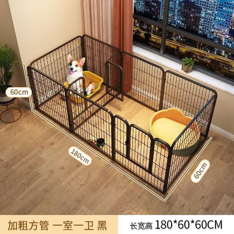 Recinto Gioco per Animali da Interno per Cani Piccoli Medi Casa Portatile per Cuccioli con Porta Gabbia in Metallo Ferro per Teddy Barriera Domestica Recinto per Cani