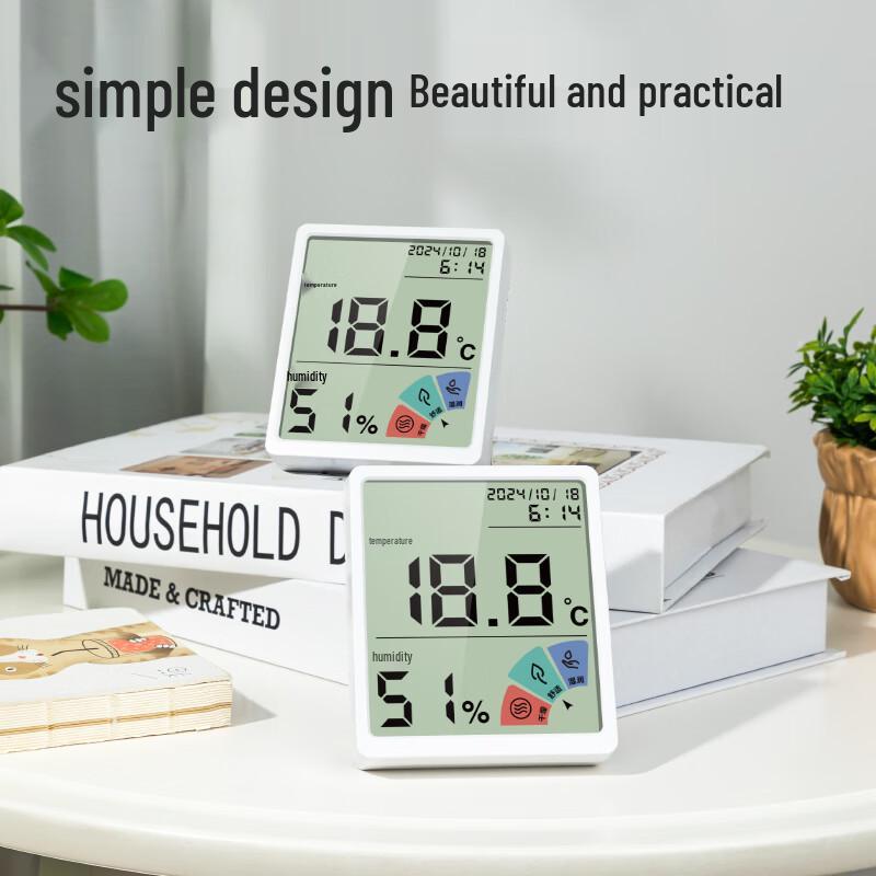 Deli LE511 Digital Thermometer Hygrometer Clock