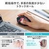 Sanwa Direct Wireless Trackball Mouse, Compact, Quiet, Compatible with Mac/Windows, 5 Buttons (Includes Back/Forward Buttons), Black, 400-MAWTB180BK