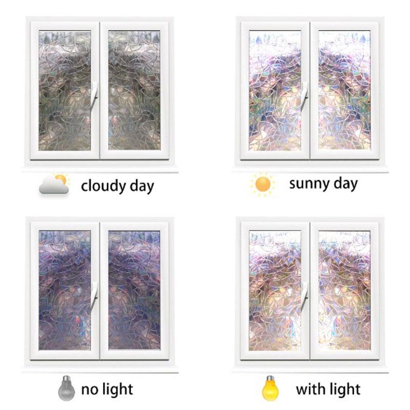 Película De Vidrio Ventana 3D Pegatina teñida anti UV Etiqueta Autoadhesiva Arco Iris-Reino Unido Película De Vidrio Ventana 3D Pegatina teñida anti UV Etiqueta Autoadhesiva Arco Iris-Reino Unido