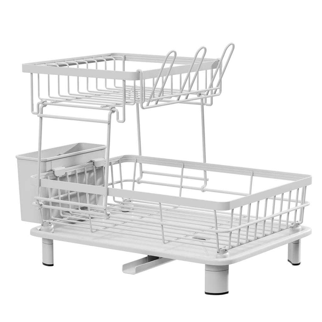 1pc Dish Rack,Kitchen Dish Drying Rack,Kitchen Dish Organizer Rack,2tier Tableware Storage Rack