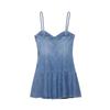 Neues Damen-Mode-Retro-Denim-Latz-Minikleid im europäischen und amerikanischen Stil