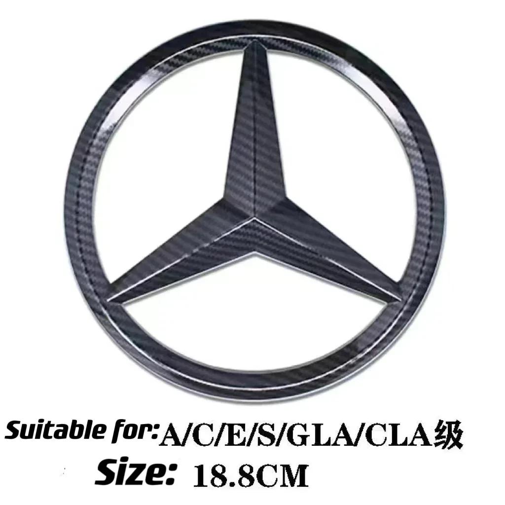 Car Sticker 1Pcs Car Front Grille Badge Decal Cover Emblem for Mercedes Benz W204 W205 W210 W211 W212 W213 C E Class GLA GLK ML 