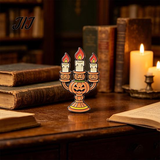 Alloy Decorative Brooches Halloween Enamel Brooch Pin, Cartoon Ghost Witch Hat Black Cat Spider Badge for Jackets Backpacks Hats Scarves Zinc