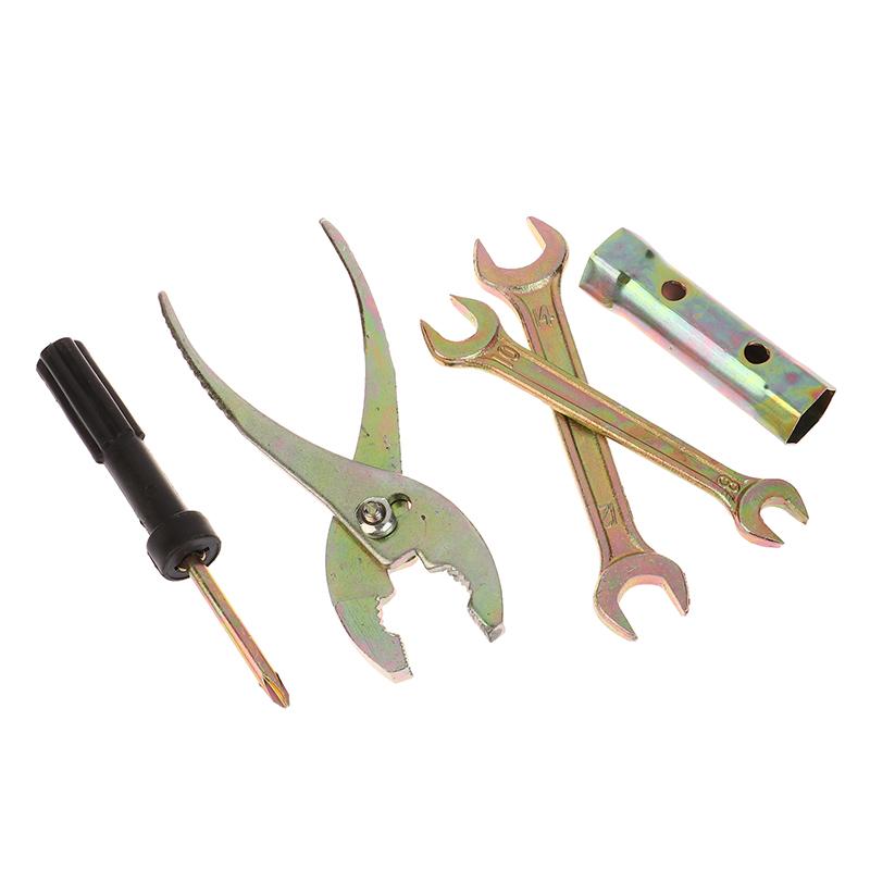 1 set de instrumente universale pentru repararea motocicletei, instrumente de cheie pentru motociclete, șurubelniță, manșon, clești, chei, accesorii