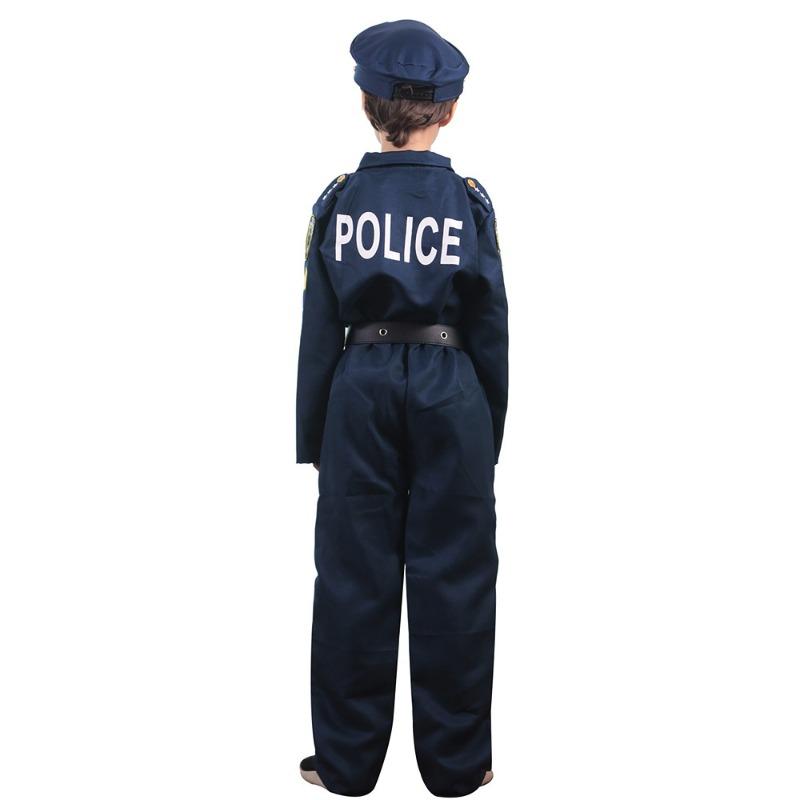 Child Police Role Playing Kids Game Show Halloween Drag Party Costume