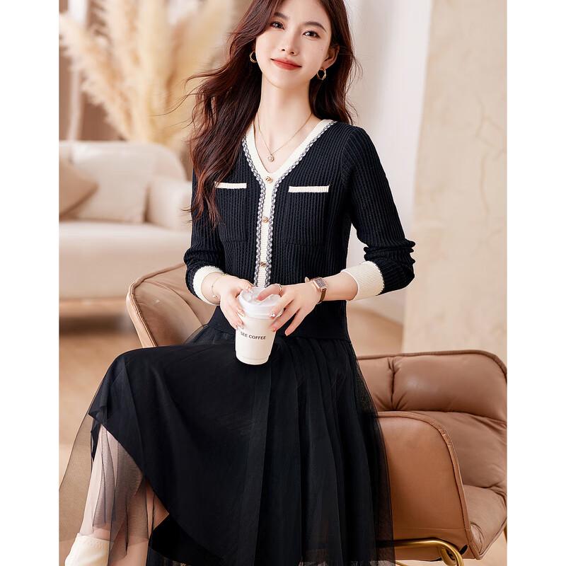 

Sishui Nianhua V-Neck A-Line Midi Dress One Size