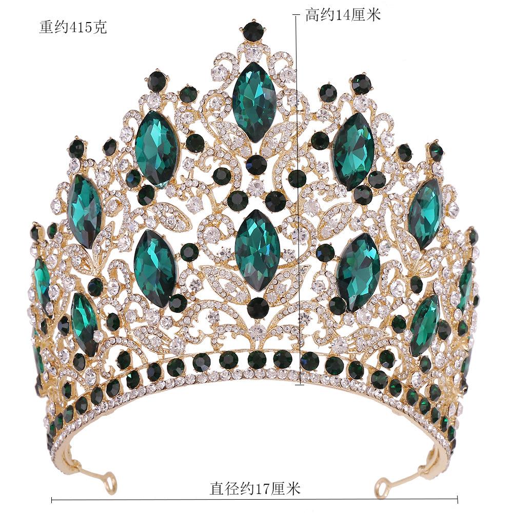 DIEZI New Arrival Princess Big Crystal Crown For Women Wedding Bridal Bride Luxury Elegant Queen Tiara Crown Hair Accessories