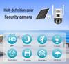 V380 Dual-Lens Wireless Solar Camera: Outdoor, Remote, Low-Power Surveillance