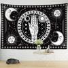 Black Cat Psychedelic Tapestry Wall Hanging Bohemian Tapiz Witchcraft Mystery Dormitory Bedroom Home Decor5