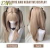 Platinum Blonde Straight Synthetic Cosplay Wig Straight Hair Wig With Straight Bangs Suitable For Women Halloween Christmas Wear