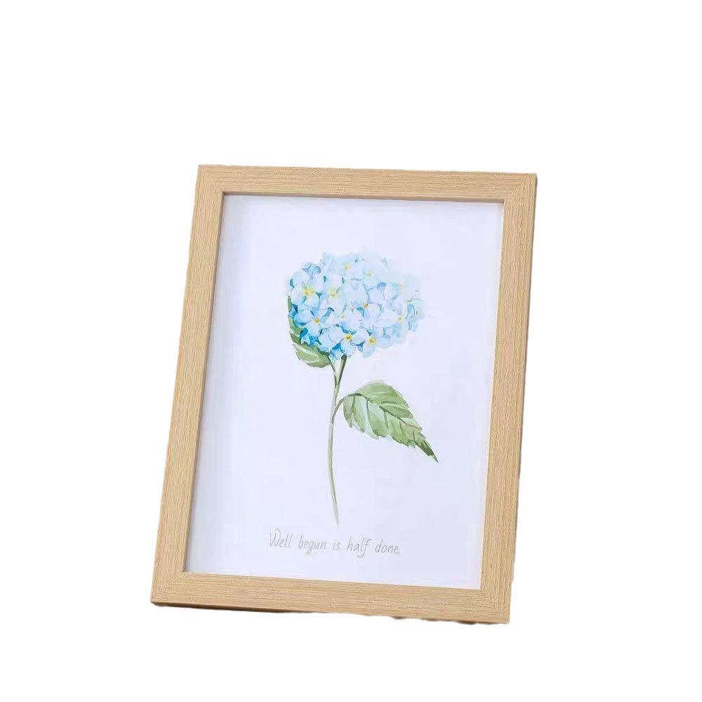 Elegant 3D Wooden Photo Frame: 6-Inch Tabletop & Wall-Hanging Display.