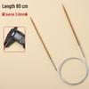 Bamboo & Stainless Steel Circular Knitting Needles - Handmade Tools for Sweater, Yarn, Crochet, and Straight Needles.