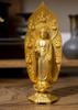 Buddha Statue Yakushi Nyorai 17cm Makita Shuun Original Takaoka Copperware (gold Plated/24k Gold) Sculptor Model "Tendai, Shingon, Rinzai"