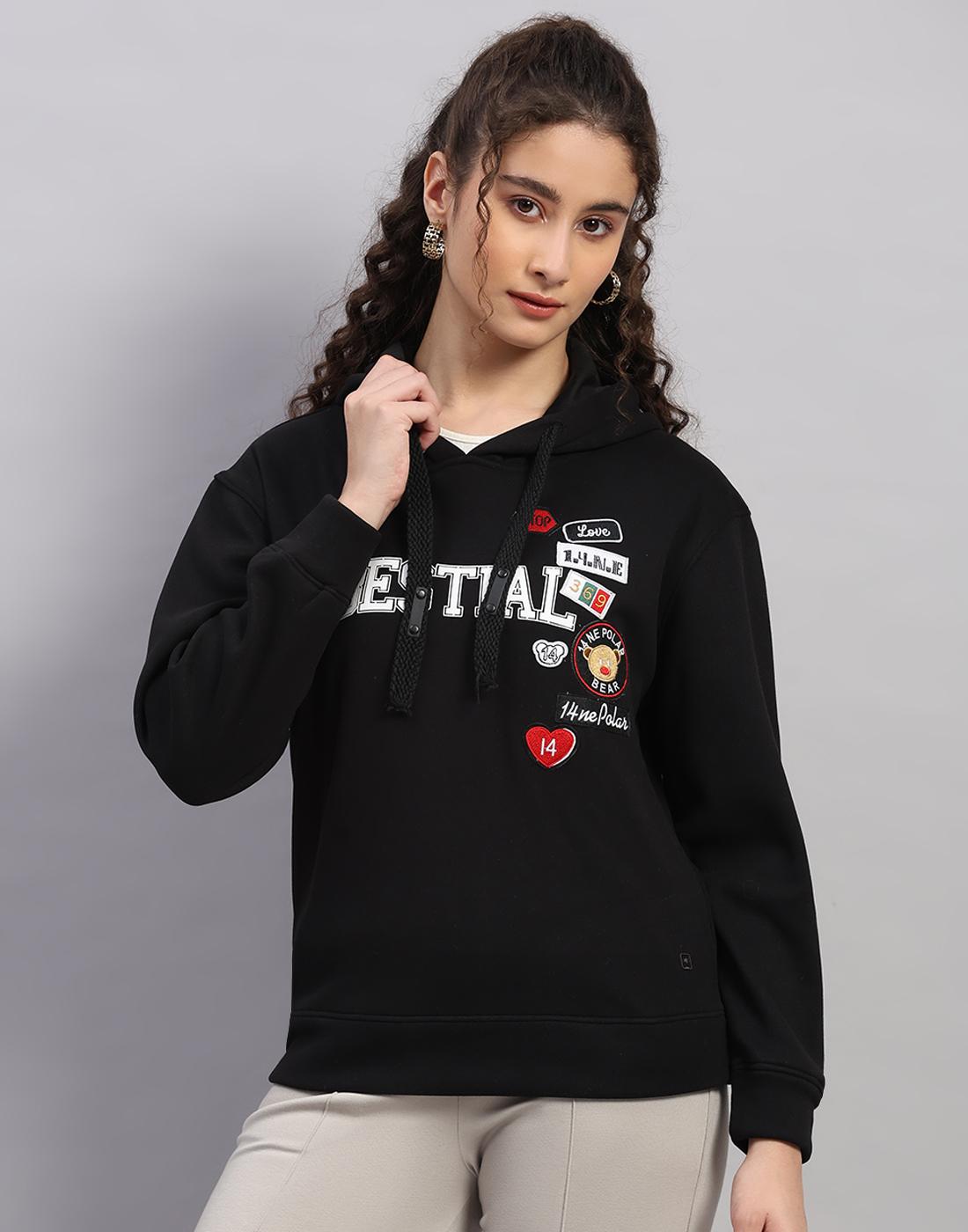 Monte Carlo Women s Hooded Neck Full Sleeve Sweatshirt L чёрный 2690₽