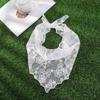 Women Sunproof Lace Triangle Kerchiefs Lightweight Summer Tie Back Kerchiefs