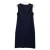 Jil Sander Navy Navy Wool Blend Sleeveless One-piece Dress 36 NavyUsed