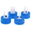 GL45 Safety Lid for Feeding Bottles 1-4 Port Reactor Adapter Splash Proof Corrosion Resistant for Lab Chemical Experiment Work