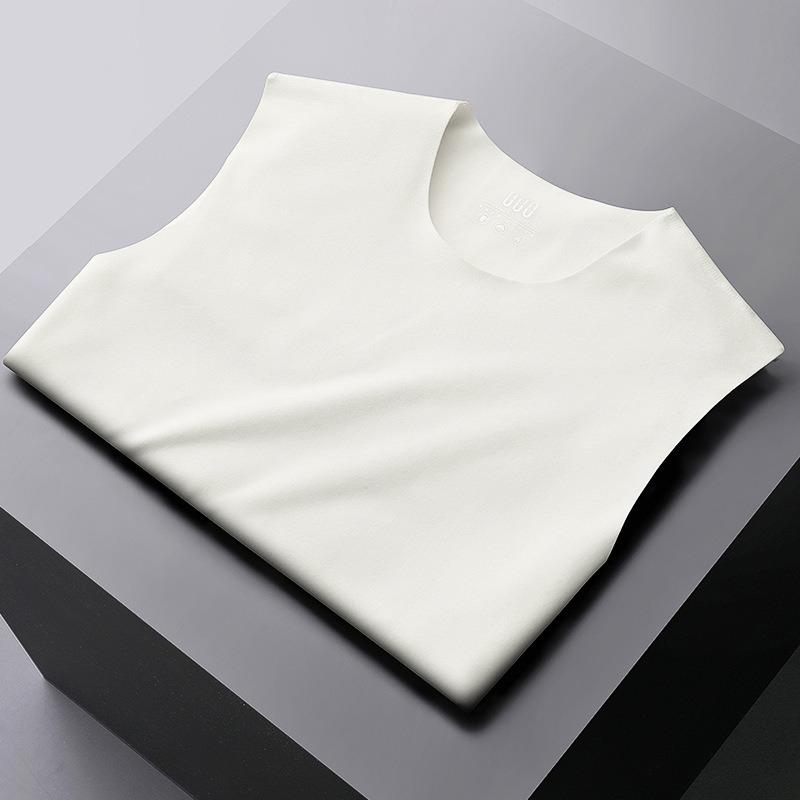 

Осенне-зимняя мужская терможилетка из утолщенного двухстороннего бархата с флисовой подкладкой, базовая рубашка XXXXL белый