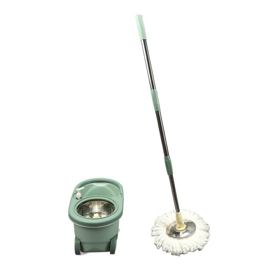 Spin Mop Bucket Floor Cleaning Mop Kit System Double Drive Washable Reusable Labor Saving