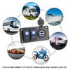 Rocker Switch Panel Dual USB Port Car Charger for Car Socket Switch
