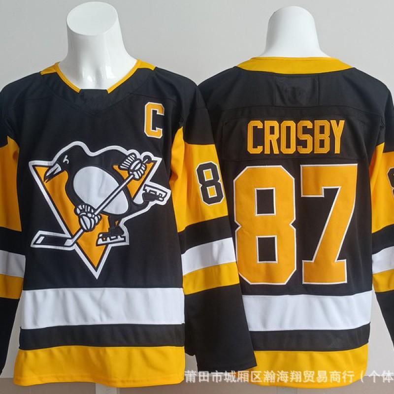 Herren Eishockey Trikot Pittsburgh Penguins 87 71 58 Gestickte Team Uniform Erwachsenen Wintersport