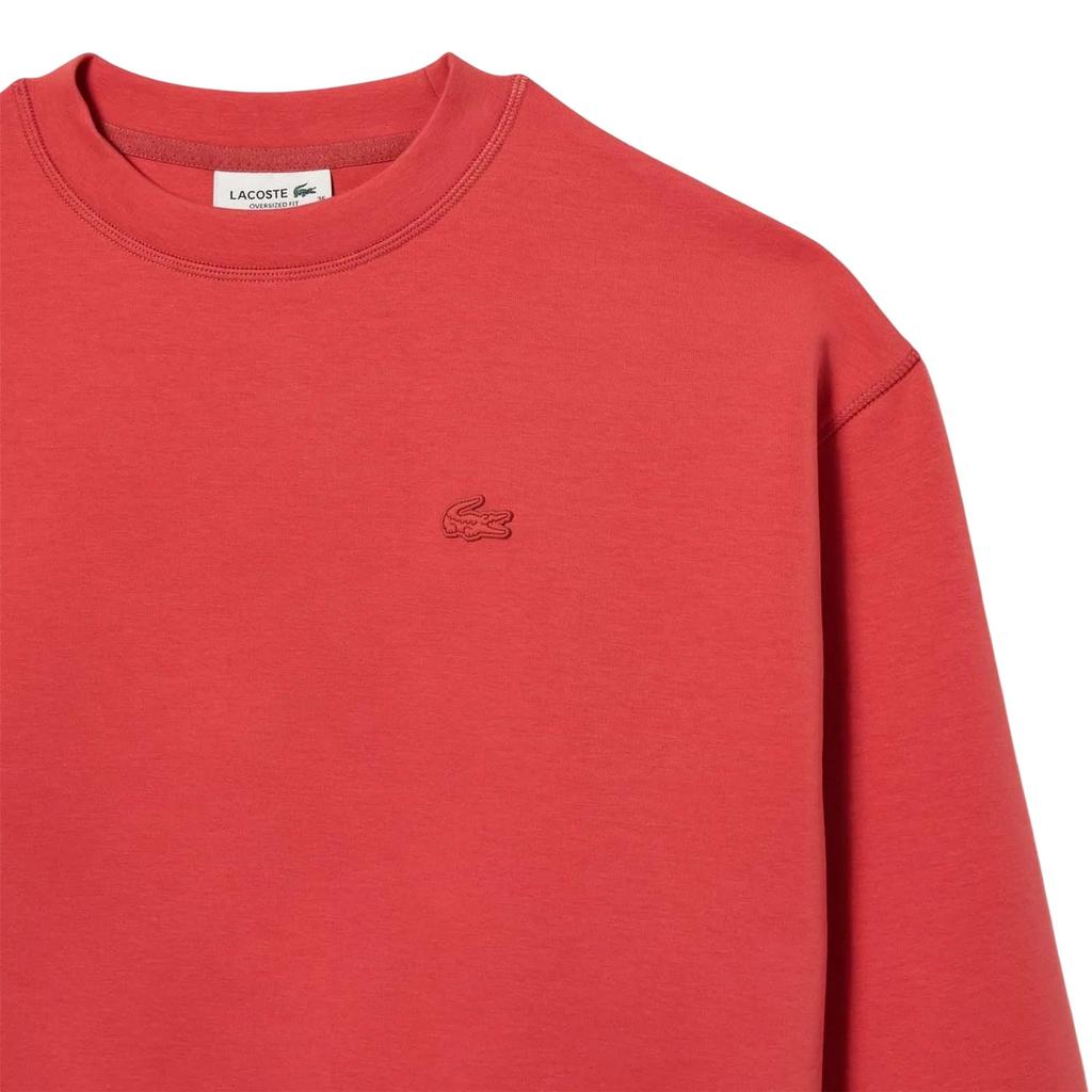 Lacoste Womens/Ladies Embroidered Logo Cotton Blend Oversized Sweatshirt