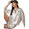 Lining Fitness Series Half-Zip Stand Collar Pullover Sweatshirt Women sweatshirt Off-White AWDT564-5