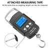 Electronic Digital Scale Hanging Hook Fishing Scale with Measuring Tape Portable Luggage Scale for Travel Fishing
