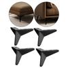 4x Heavy Duty Iron Triangle Furniture Legs Loveseat Couch Leg Modern Style Replacement Legs for Dresser, TV Cupboard, Furniture,