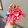Pink Panther Keychain Cartoon Style For Cars Bags And Creative Gifts Student