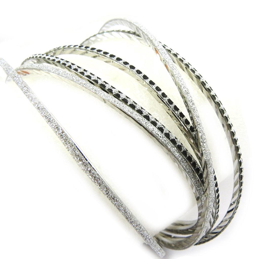 Les Trésors De Lily [L6055] - Black Silver 'Scarlett' Bracelet