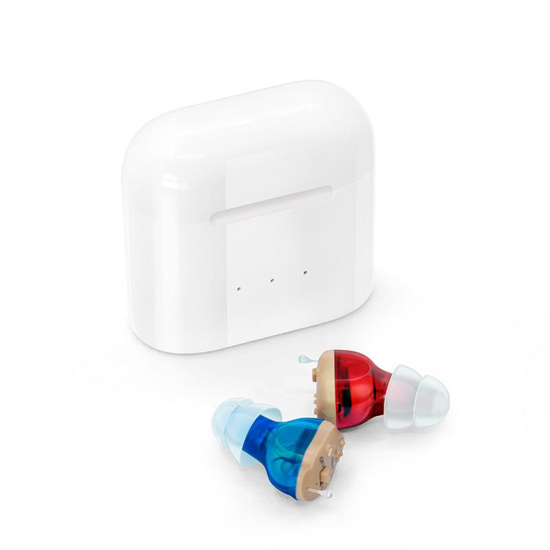Rechargeable CIC Hearing Aids for Seniors with Accessories and Sound Amplifier