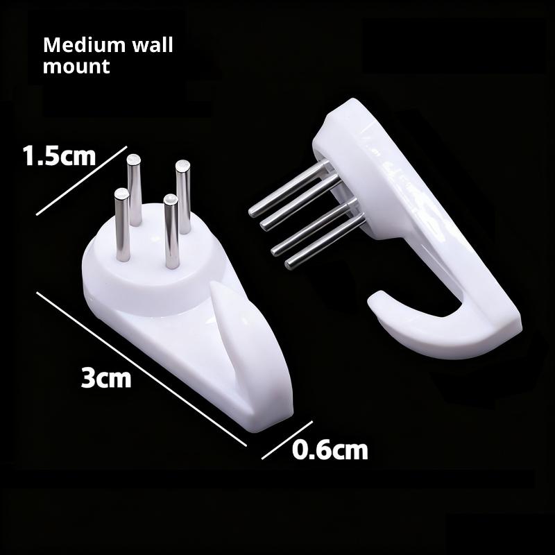 10Pcs No Trace Picture Frame Nail Hook Kit Heavy Duty Seamless for Home Wall Art Clock Poster Decor Hanging Installation