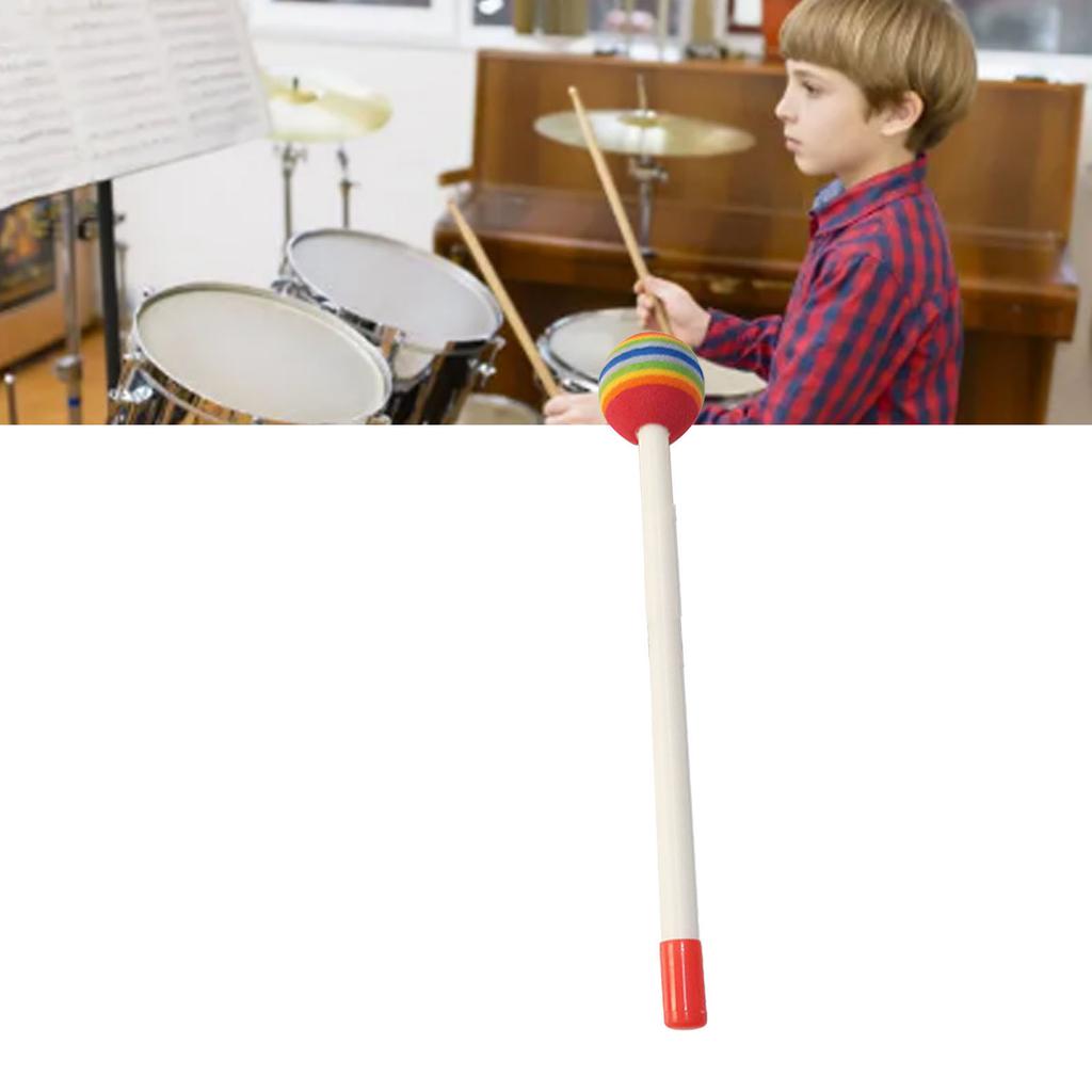Kids Drumsticks Colorful Lollipop Round Drum Stick Plastic Hand Percussion Sticks for Kids Musical