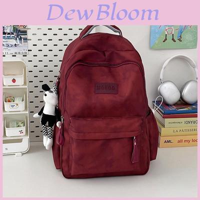 Minimalist Nylon Backpack For College Students With Laptop Compartment For Casual Travel And School Use