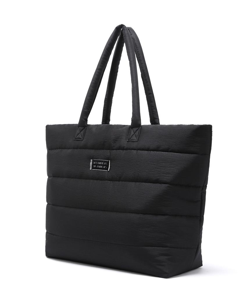 Illedit Matte Quilted Tote Bag Black