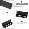 10pcs Black Ballpoint Pen Gift Box with Magnetic Closure Long Necklace Cardboard Case for Watches