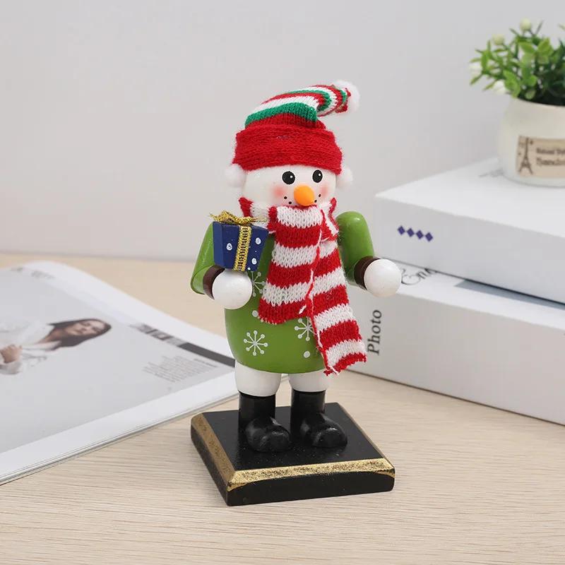 Drewniane Figurki Dziadków do Orzechów Dekoracja Świąteczna Żołnierz Dziadek do Orzechów Statua Ozdoby na Stół Figurka Dekoracje na Przyjęcie