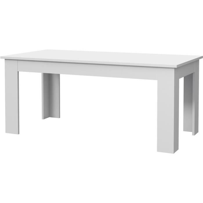 PILVI Dining Table - 8 People - White - L 180 X W 90 X H 75 Cm
