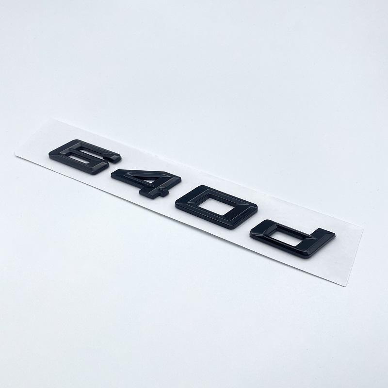 Glossy Black GT 630i 630d 640i 640d XDrive SDrive ABS Numbers Letters Emblem for BMW GT Series E63 E64 F06 F12 F13 G32