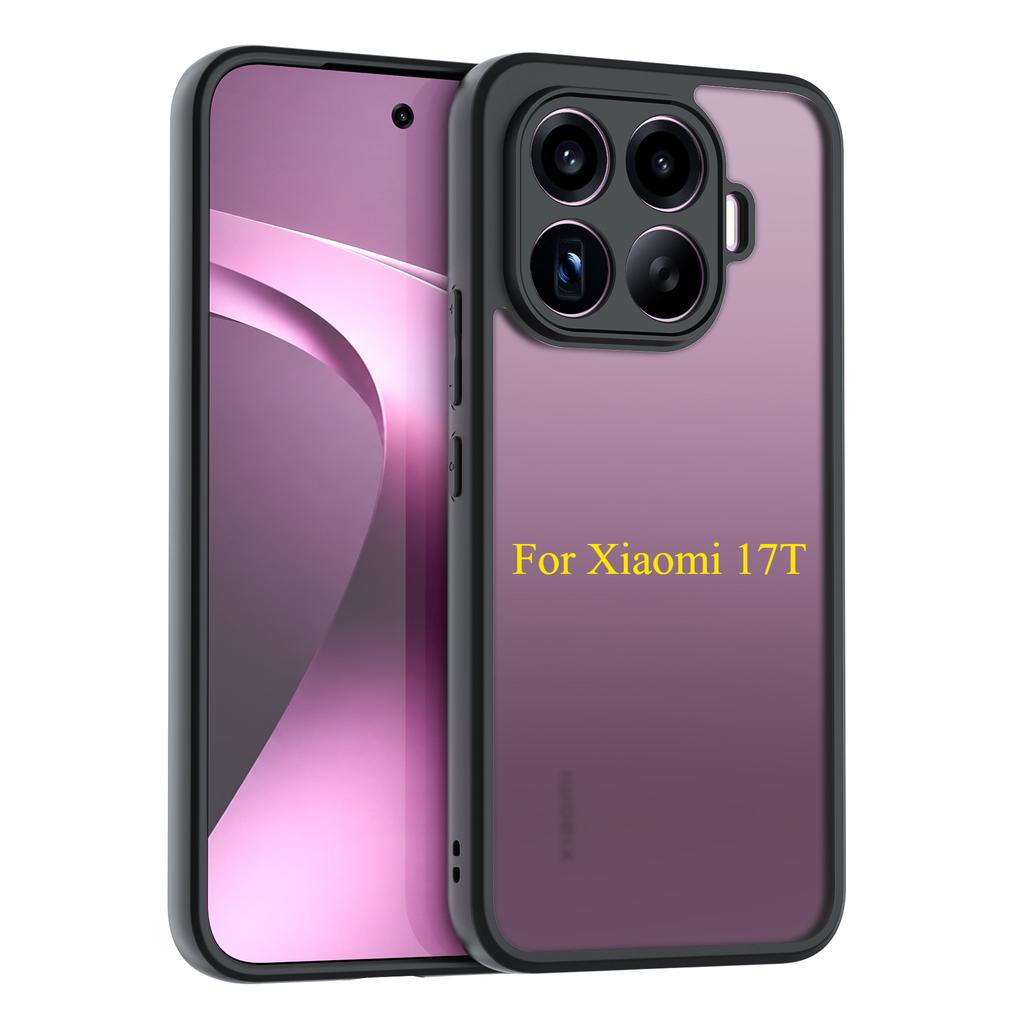 Case For Xiaomi 17T / 17T Pro Minimalist Transparent Magnetic Acrylic Skin-Friendly Drop-Resistant Cover For MI 17 T Pro Funda
