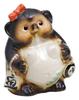 Marui Seito Shigaraki Ware Fukufuku Tanuki Size 14cm Wide X 17cm Auspicious Good Luck Made In (Female Tanuki) Figurine, 5, Approx. High, Charm, Gift,