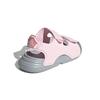 Adidas Swim Space Leather Non-Slip Shock Absorbing Low-Top Walking Shoes Baby Shoes Pink Gray FY8065