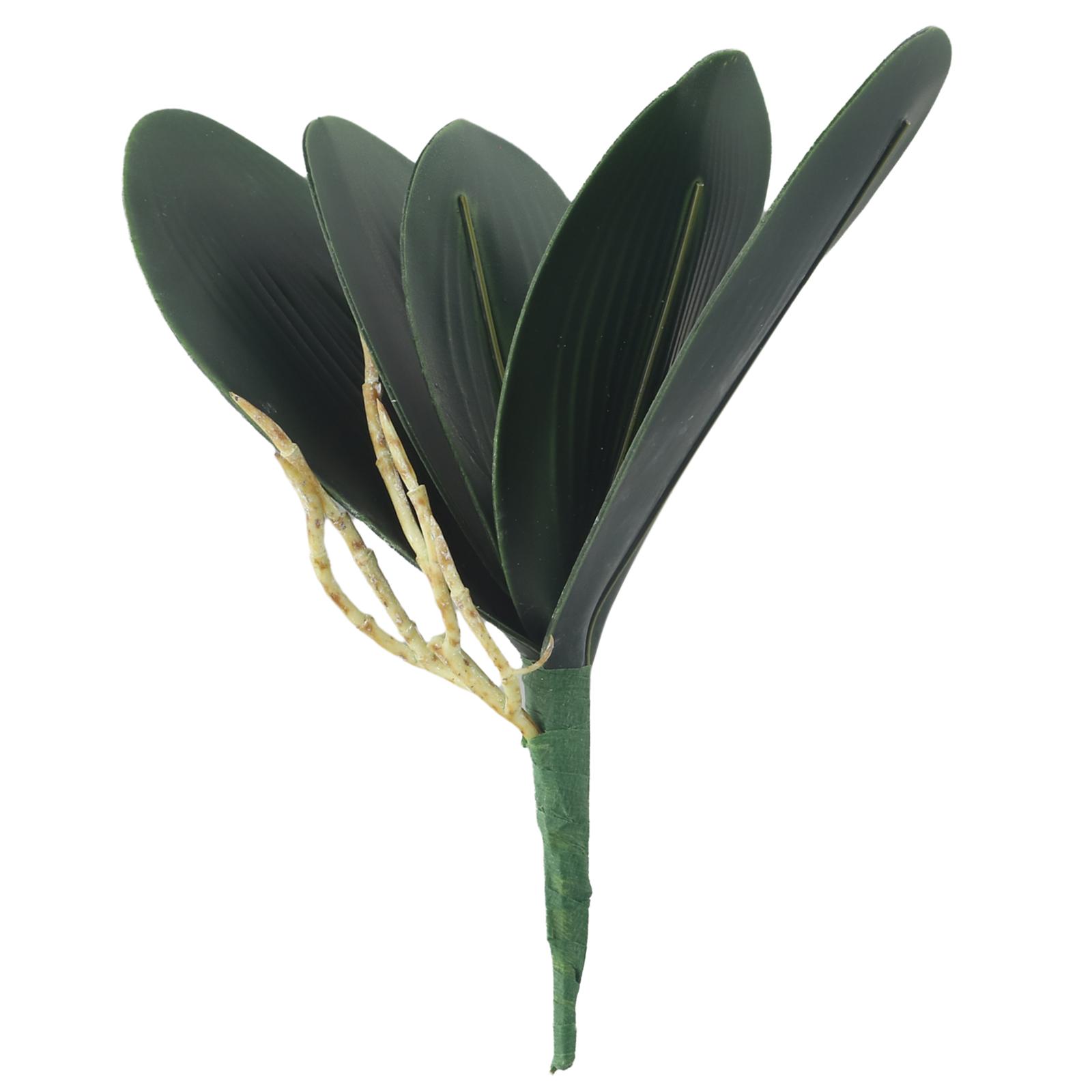 Künstliche PVC Motte Orchidee Blätter Laub Kunstblumen Schmetterling Orchidee