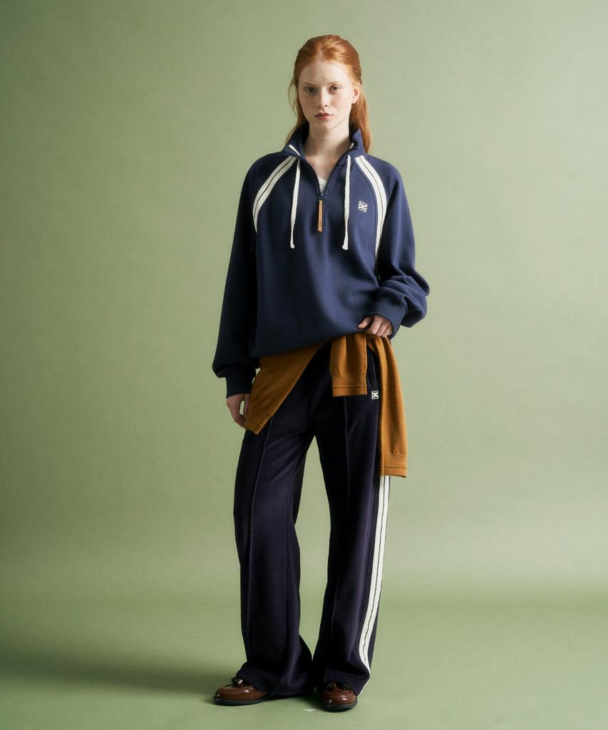 Seteo (W) Roton Velour Track Pants Navy