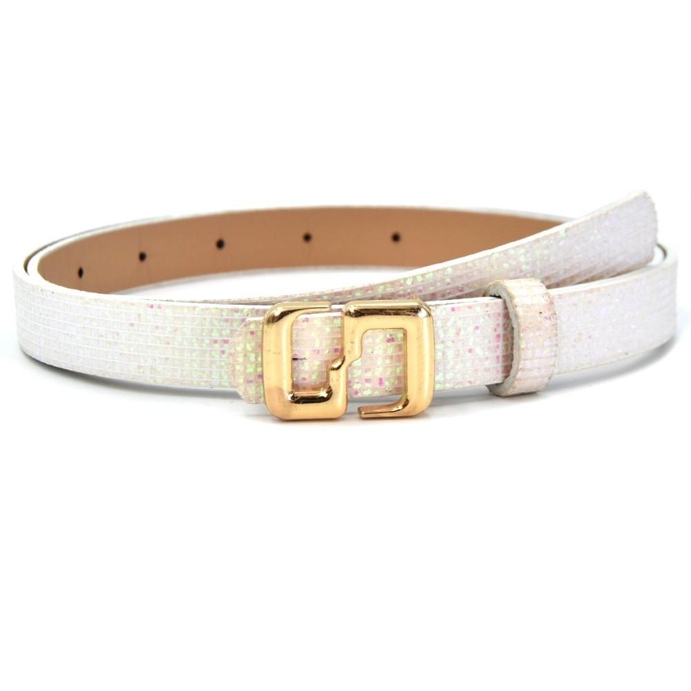Bling Bling Sparkling Rhinestone Belt Versatile Luxury Brand Design S-shaped Buckle Belt Glitter Vintage PU Leather Belt
