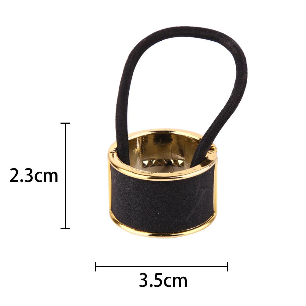 Fermacoda Semplice Fibbia Clip Alta Elasticità Corda per Capelli Moda Semplice Anelli Rotondi per Capelli Copricapo Accessori per Capelli