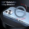 360° drehbarer magnetischer Ständer Aluminiumlegierung Mecha-Hülle für iPhone 18 Pro Max 17 16 15 für Magsafe Metall-Objektiv Schiebeabdeckung