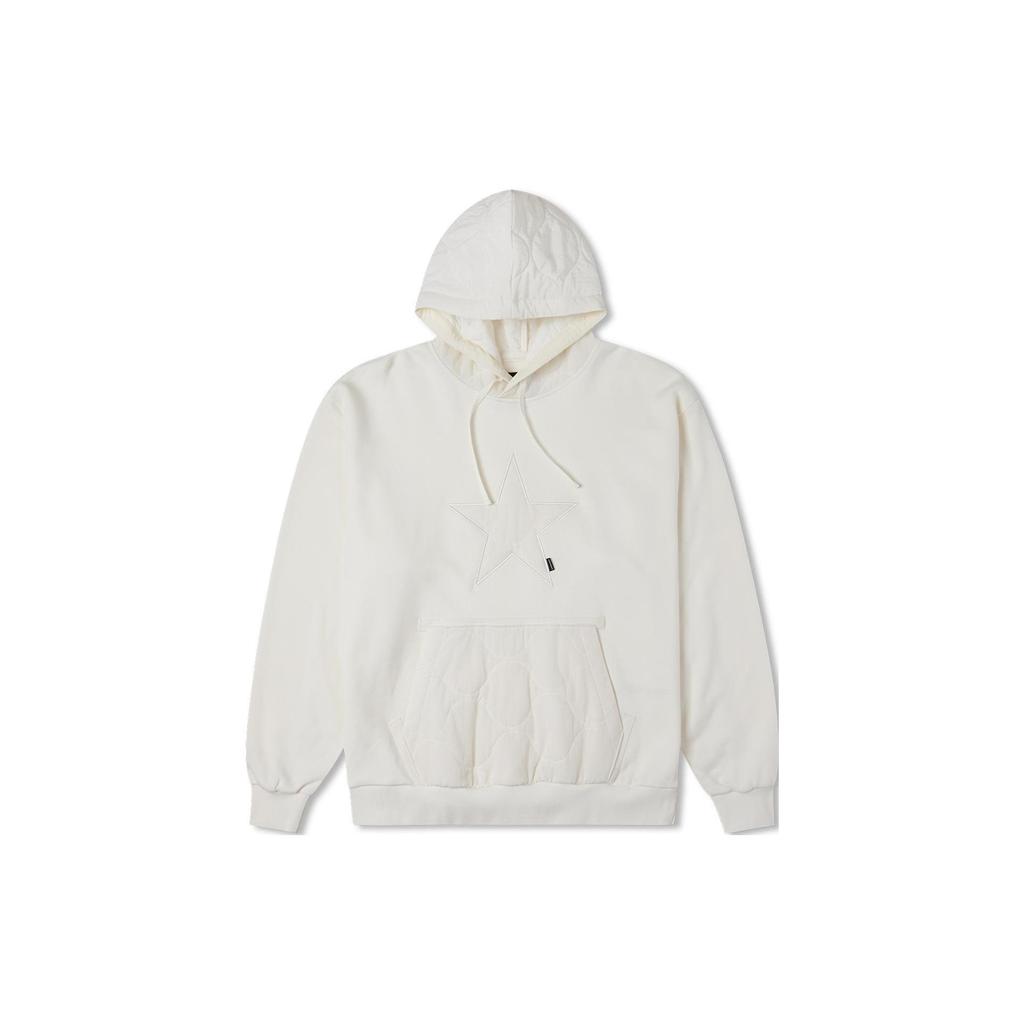 Converse Sweatshirts Men's White Hooded Moderate Regular 10025051-A02